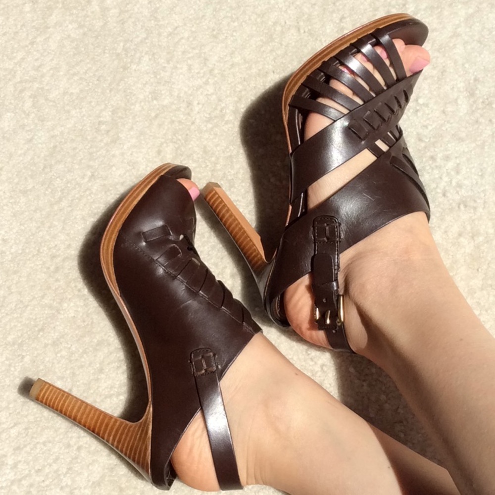 NWOB Coach Cage Heels Size 7